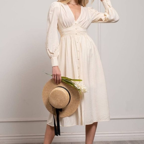 Rachel Button Up Midi Dress - Picture 4 of 7